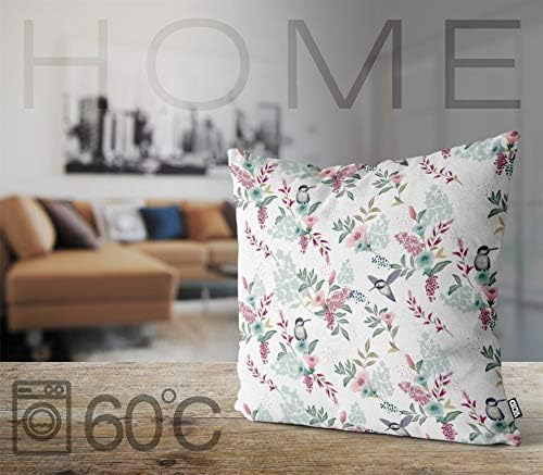 VOID Kolibri Blumen Kissenbezug Kissenhülle Sofakissen Kissen Deko Outdoor-Kissen Dekokissen, Kissen