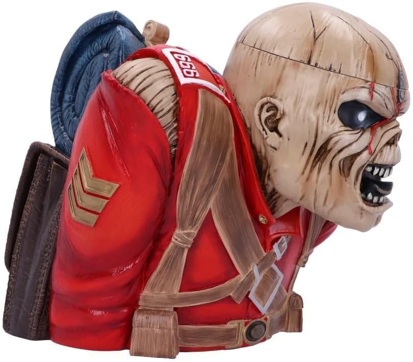 Nemesis Now Iron Maiden The Trooper Büste Box 26,5 cm, rot, 26.5cm