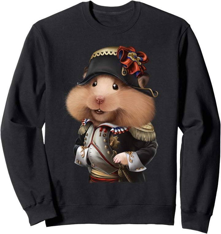 Süsser Hamster als Kaiser Napoleon Bonaparte aus Frankreich Sweatshirt
