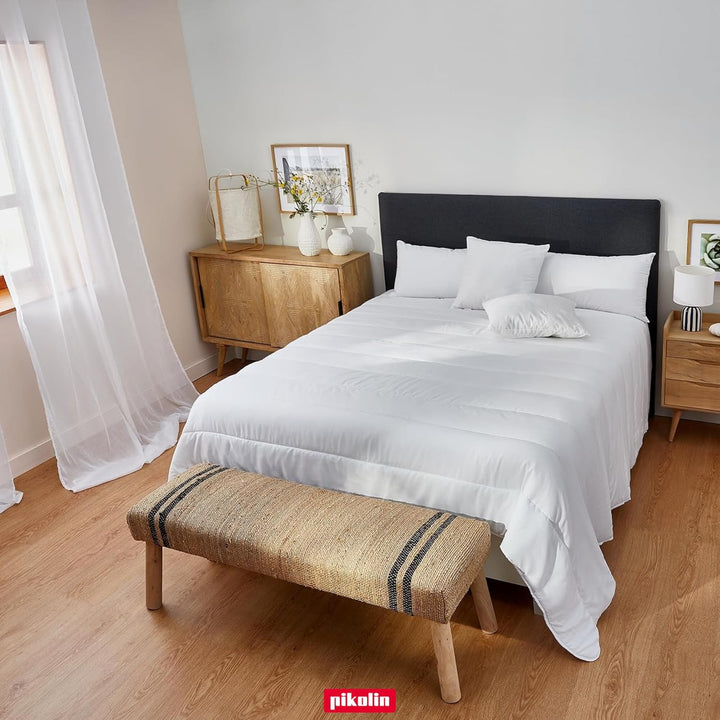 Pikolin Home - Faser-Duvet (300 g/m²) für Herbst/Winter Aloe-Vera Kissen 150/160 - 240 x 220 cm, Alo