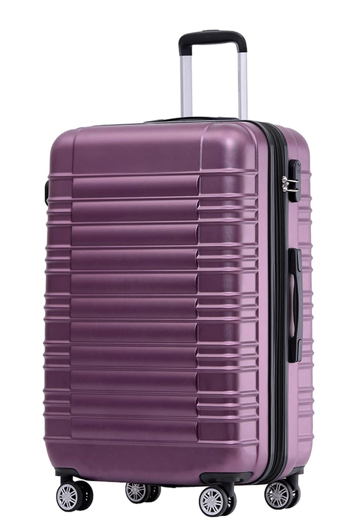 BEIBYE Reisekoffer 2088 Hartschalekoffer Gepäck Koffer Trolley Grösse L in 14 Farben (Lila) Lila L,