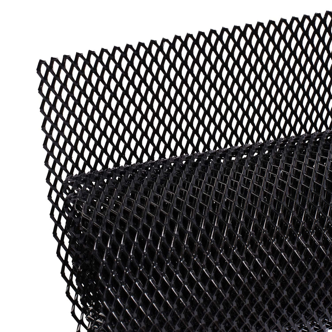 AggAuto 120×40cm Schwarz Renngitter, 6×12mm Raute Lochgrösse Wabengitter, Aluminiumlegierung Streckg