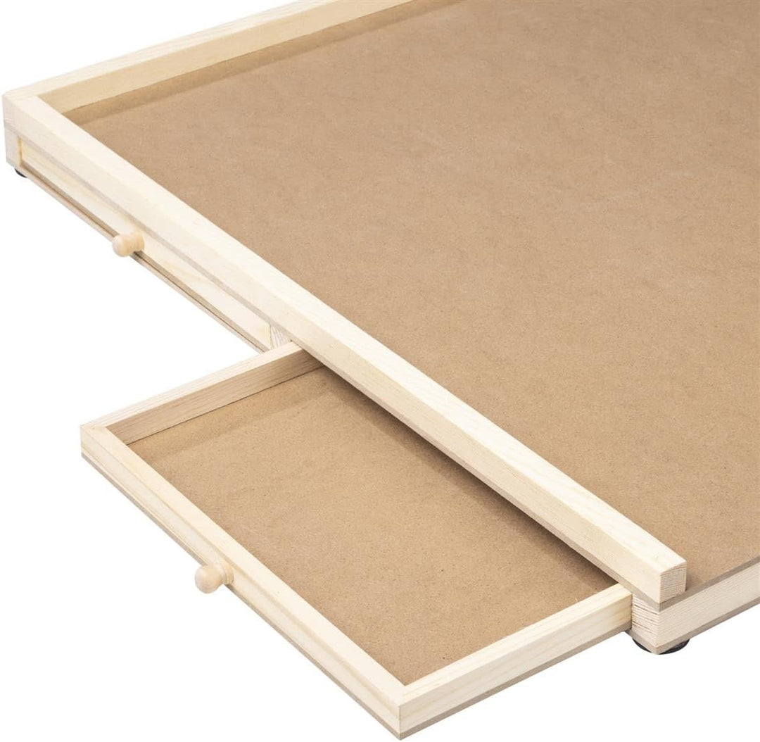 Bambelaa! Puzzletisch 1000 Teile mit 4 Schubladen Drehbares Puzzlebrett Tragbarer Puzzle Tisch für E