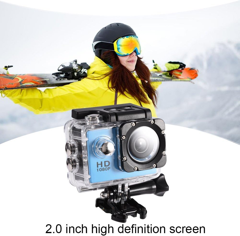 Mini DV Sportkamera, Action Kamera 4K wasserdichte 30 m Outdoor Sportvideo DV Kamera 1080P Full HD L