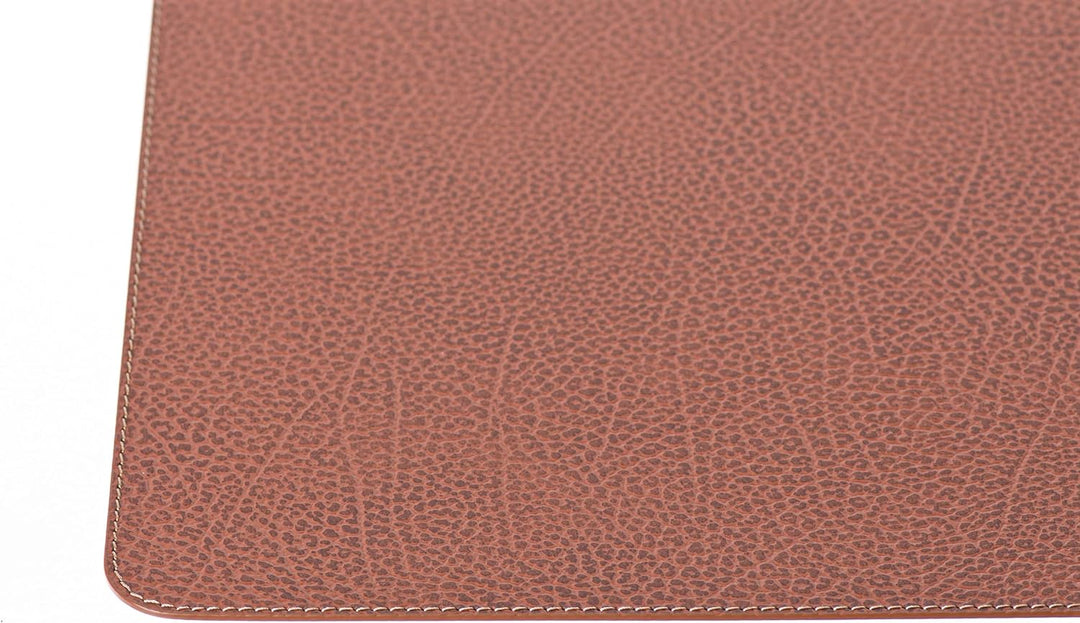 Nikalaz Platzsets und Untersetzer (4er Set) aus recyceltem Leder, Tischsets, 4 Stück Platzsets und 4