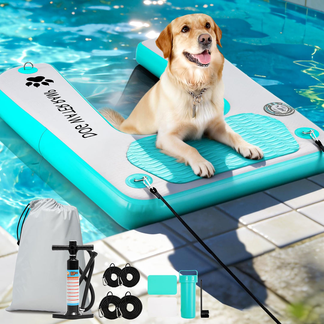 Hundewasserrampe Extra Breite Wasserrampe Pool Leiter, Float Welpen Planke für Pool, Dock & Boot, Hu