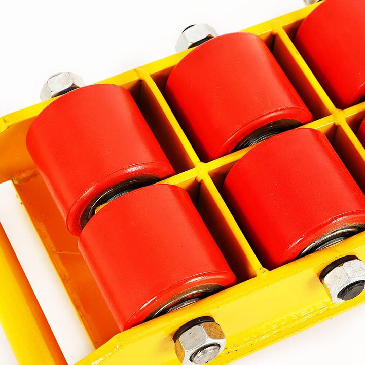 8T-Maschinenförderer, Transportrolle mit 360° Drehdeckel (Yellow), Yellow