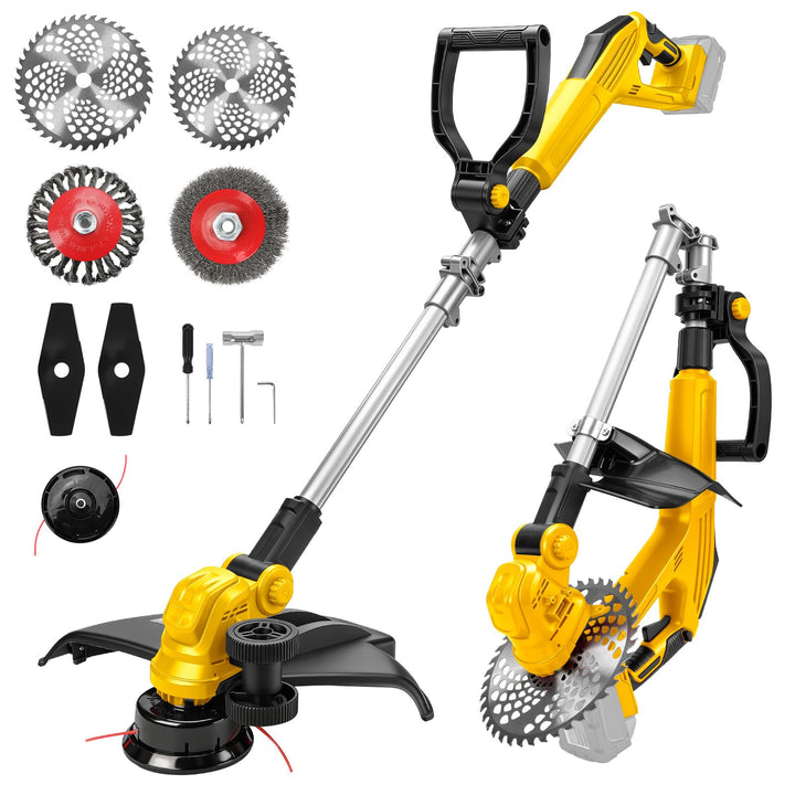 Akku Rasentrimmer kompatibel mit Dewalt 20V MAX Akku, 5-in-1 Bürstenloser Elektrischer Rasentrimmer,
