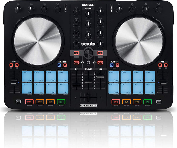 reloop Beatmix 2 MK2 – Treiber DJ (6,3 mm, 3,5 mm/6,35 mm, USB), schwarz
