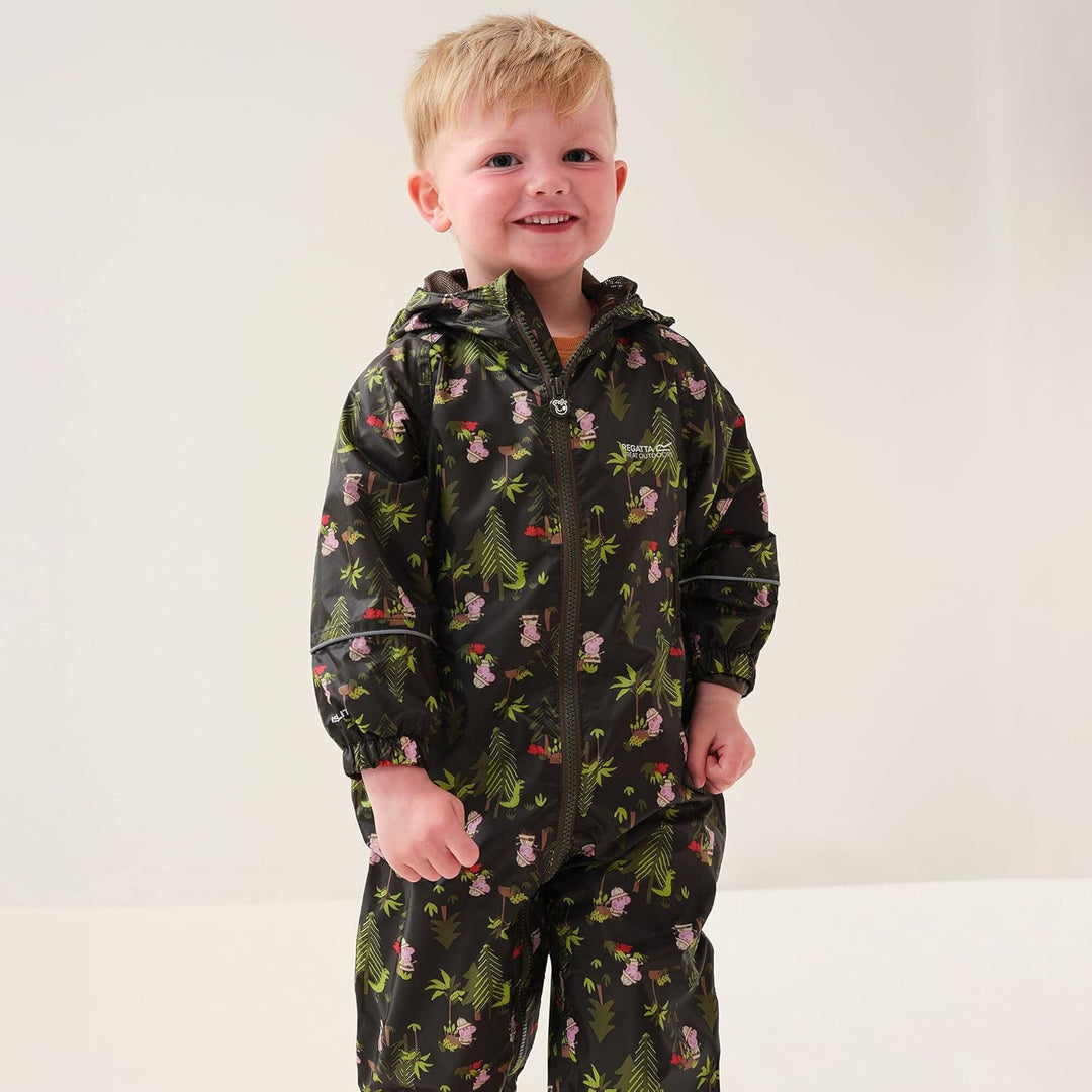 Regatta Unisex Baby Peppa Pobble Snowsuit 12 Monate Dark Khaki, 12 Monate Dark Khaki