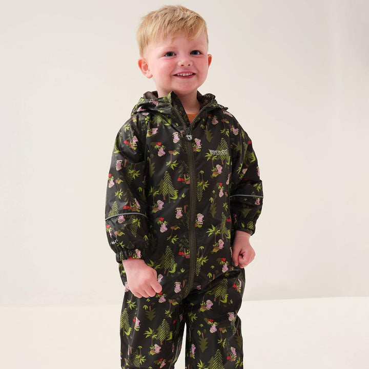 Regatta Unisex Baby Peppa Pobble Snowsuit 18 Monate Dark Khaki, 18 Monate Dark Khaki