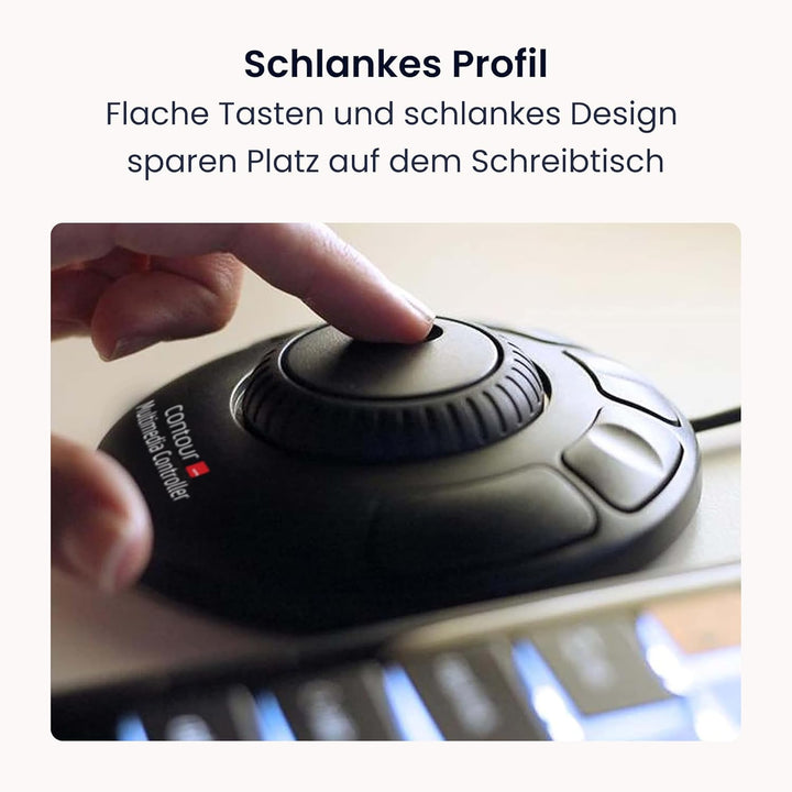 Contour Multimedia Controller Xpress | Ergonomisches Jog Wheel für Video/Music/Bildbearbeitung | USB
