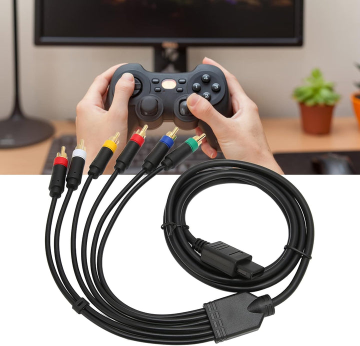 RGB RGBS Stabiles Komponenten-AV-Kabel mit Hoher Flexibilität und 4 BNC-Köpfen für NGC N64 SFC SNES-