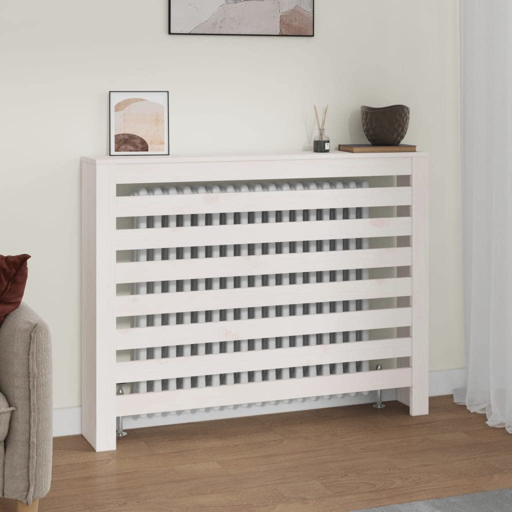 Heizkörperverkleidung 108,5x19x84 cm mit Horizontalen Latten Heizkörper Abdeckung Modernes Design He