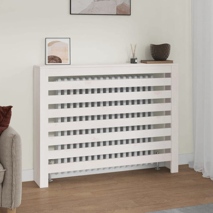 Heizkörperverkleidung 108,5x19x84 cm mit Horizontalen Latten Heizkörper Abdeckung Modernes Design He
