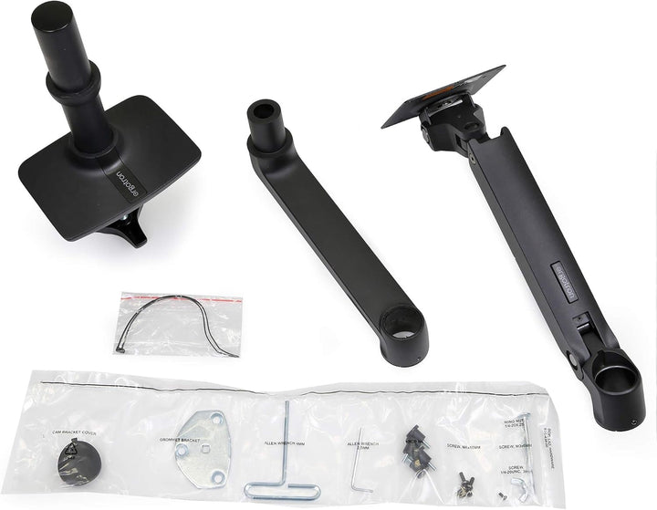 ERGOTRON LX Monitor Halterung in Schwarz, Tischbefestigung – Monitor Arm mit patentierter CF-Technol