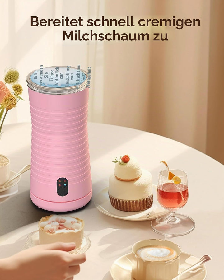 Morpilot Elektrischer Milchaufschäumer, automatischer Milchaufschäumer, 4 in 1, freie Wahl der Schau