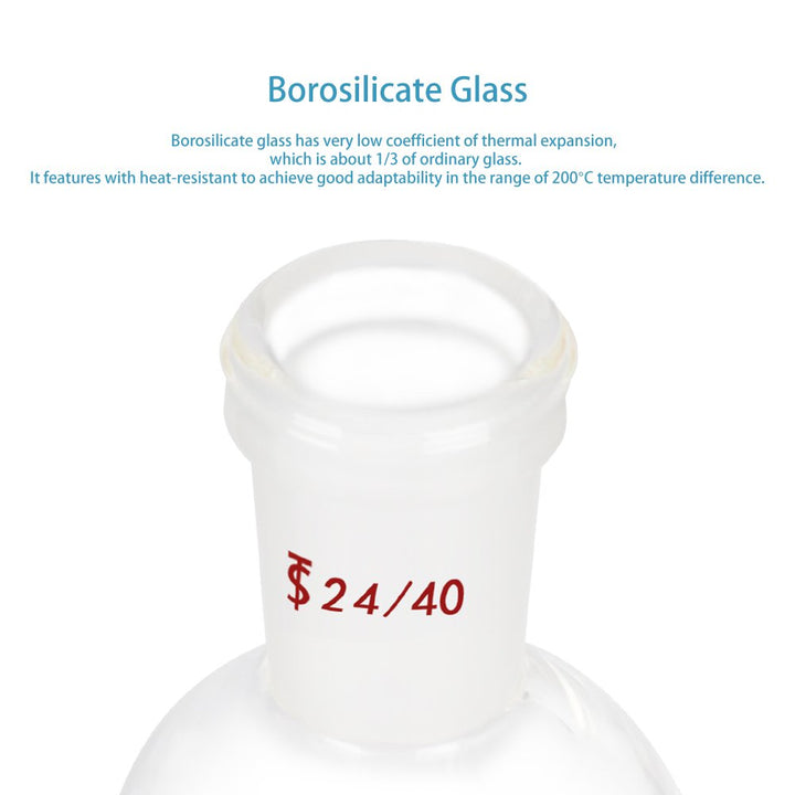 stonylab Rotationsverdampfer Bump Trap 24/40 äusseres oberes Gelenk, 24/40 Standard Konus inneres un