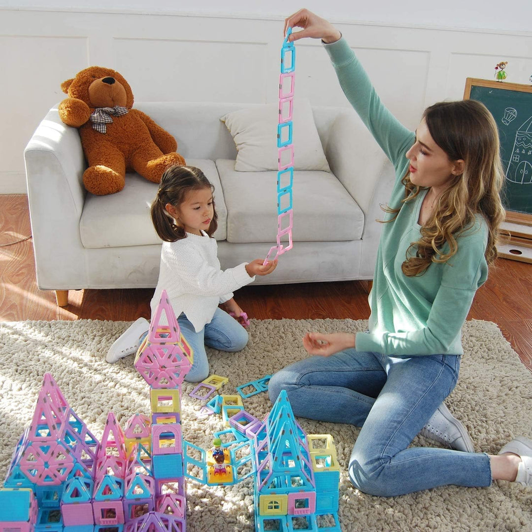 Magblock 103 Teiles Magnetische Bausteine Magnetische Blöcke für Kinder Magnet Lernspielzeug Spielze