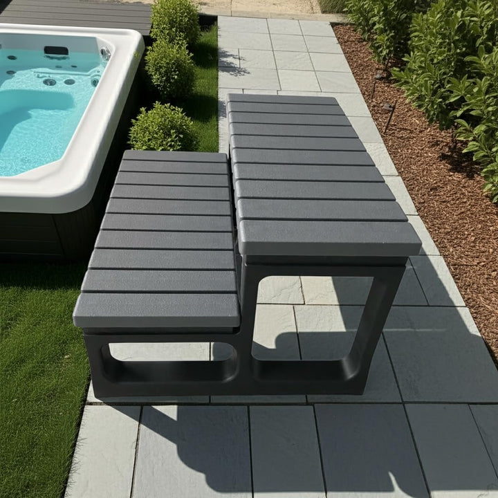 Jet-Line | Poolleiter |Einstiegstreppe | Einstiegsleiter für Whirlpool | Aussenwhirlpool | Spa | Tre
