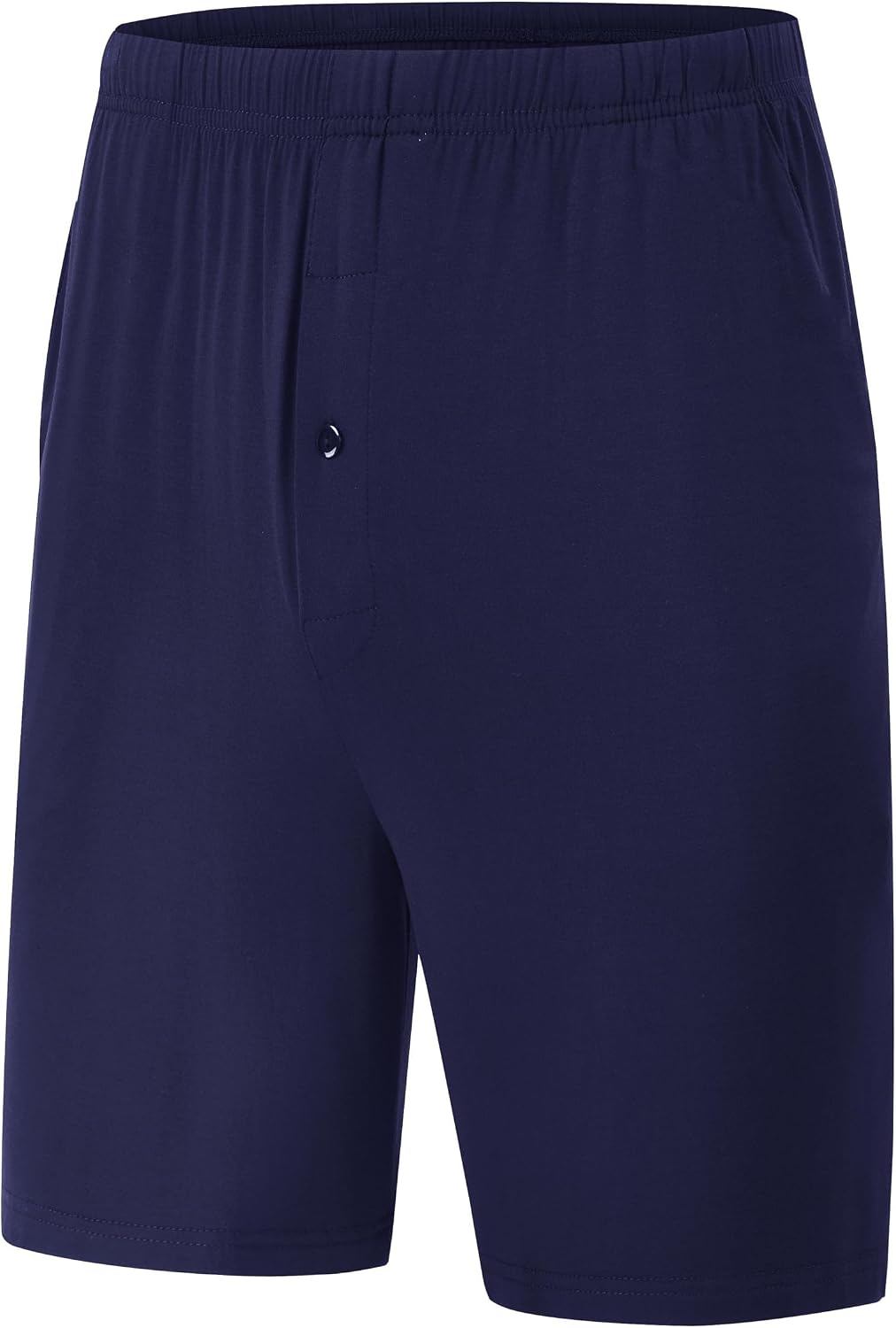 JINSHI Herren Schlafanzughosen Kurz Pyjamahose Sommer Nachtwäsche Shorts M 3er Pack- A (mit Knopflei