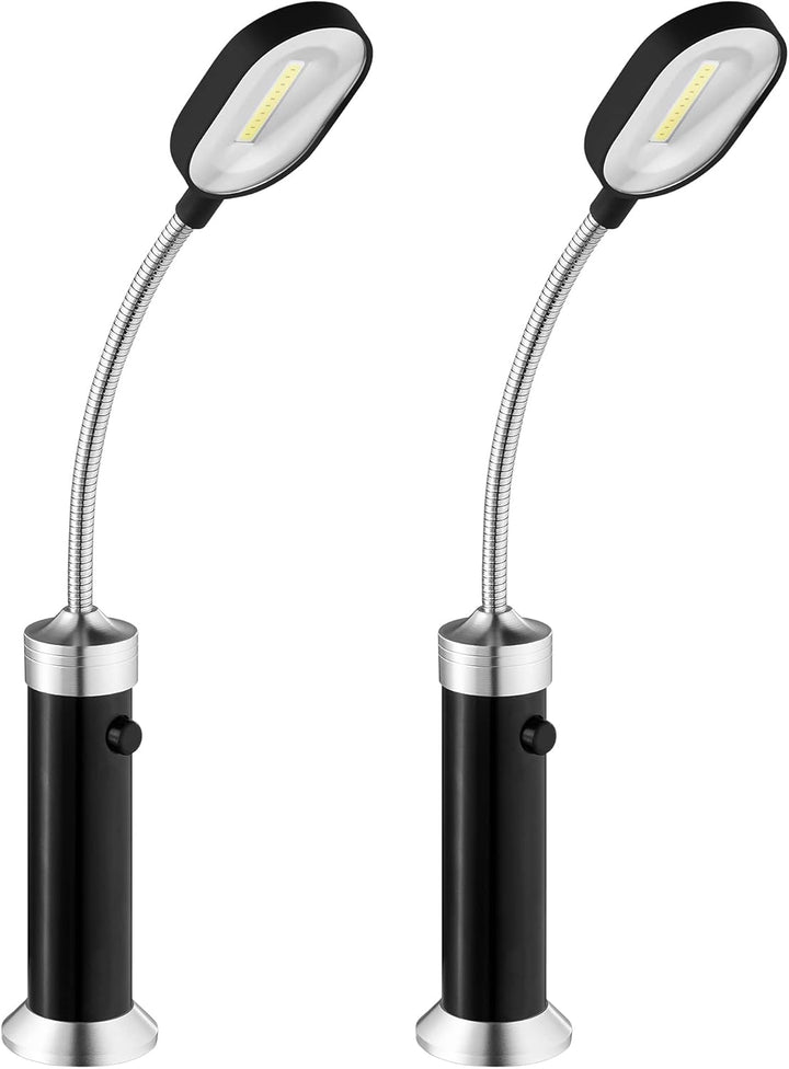 Navaris 2X magnetische COB LED BBQ Grilllampe - 360° schwenkbar - Grill Zubehör Licht magnetisch - G