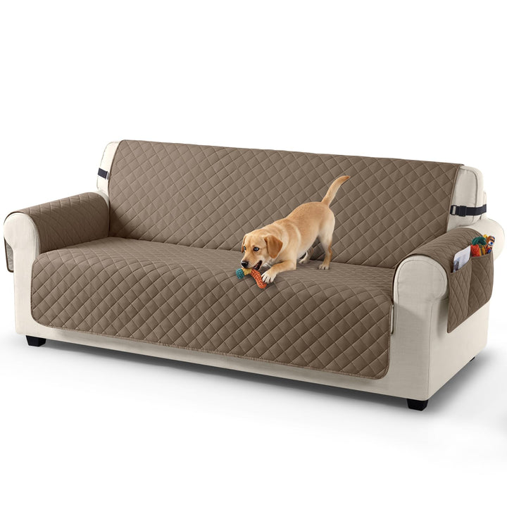 TAOCOCO Sofa Überzug, Sofabezug Wasserdicht Mit Gummiband，Wohnzimmer Anti-Rutsch Gepolsterter Sofasc