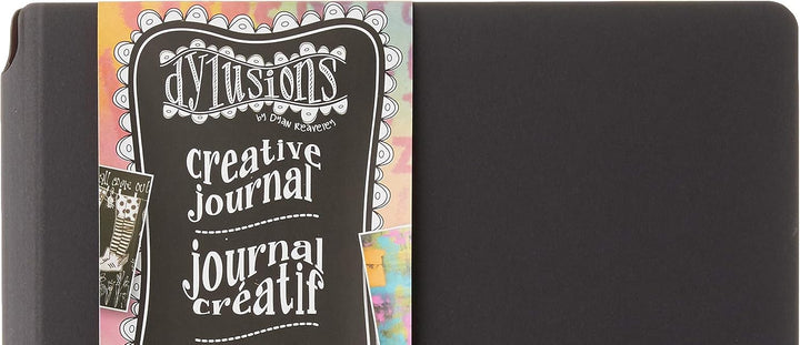 Ranger Creative Journal Square Black Dylusions Kreatives Tagebuch, quadratisch, Schwarz, Schwarz