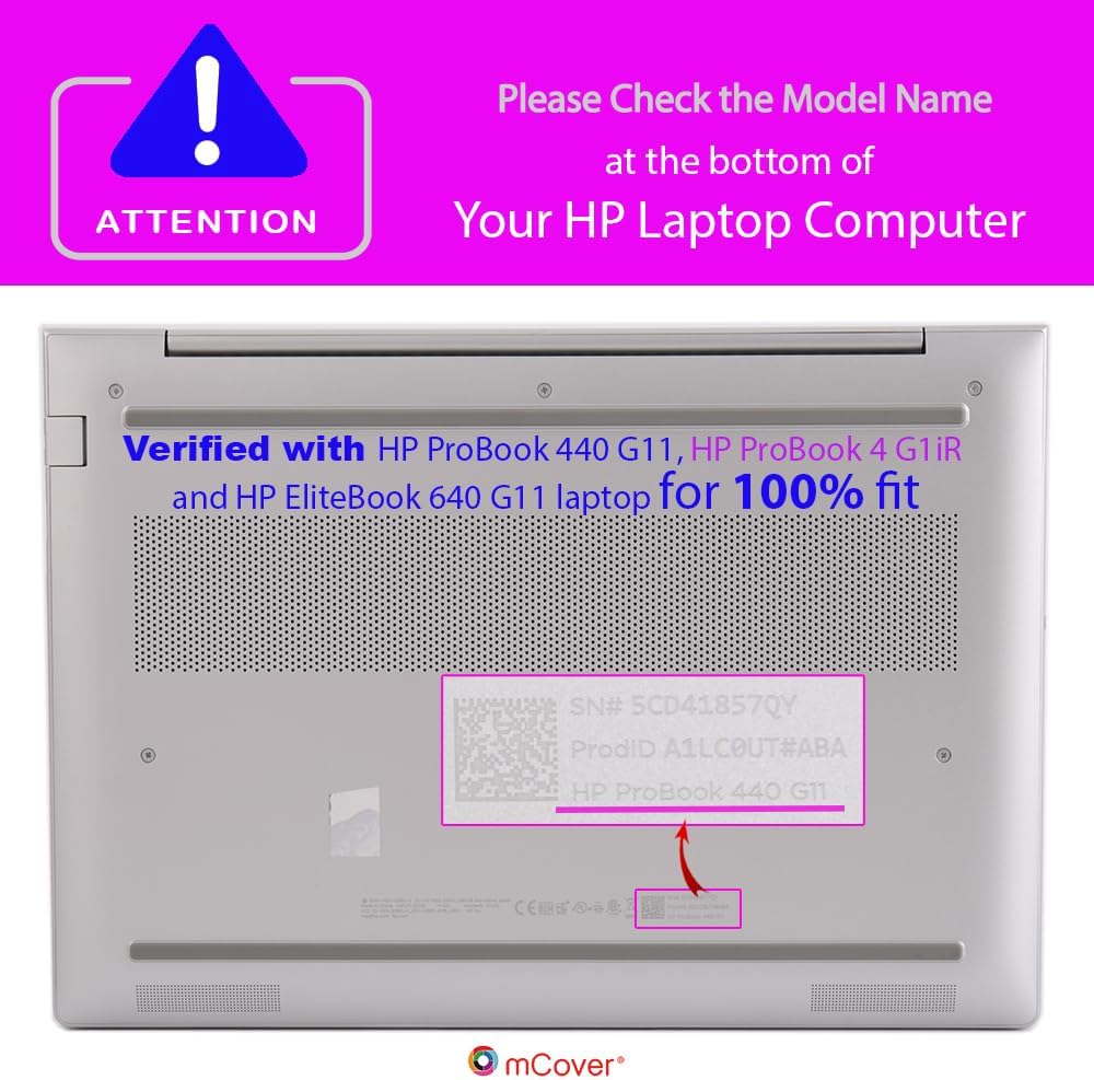 mCover Nur kompatibel mit HP ProBook 440/445 G11 Series Windows Notebook-PC der 2024 ~ 2025 14 Zoll