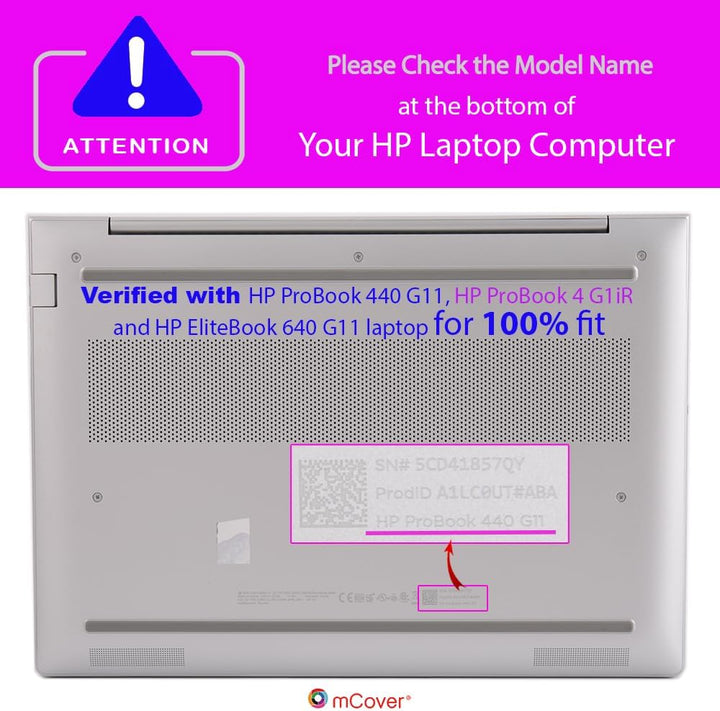 mCover Nur kompatibel mit HP ProBook 440/445 G11 Series Windows Notebook-PC der 2024 ~ 2025 14 Zoll