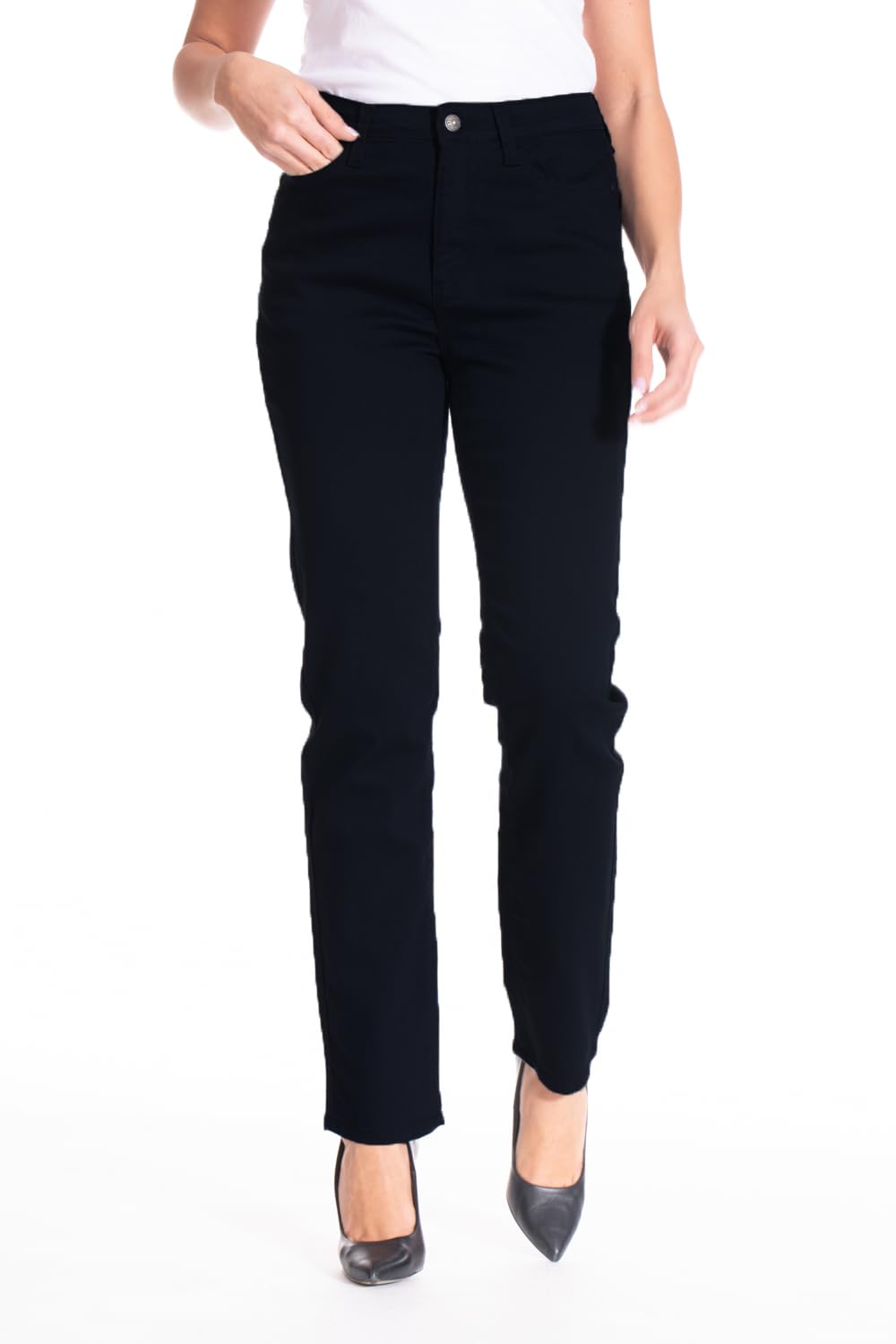 Rica Lewis Damen Gerader Passform, Denim, Schwarz, Zen Jeans 36 Schwarz, 36 Schwarz