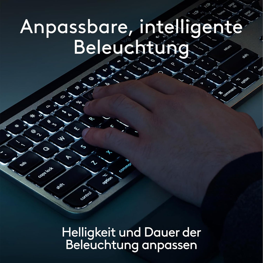 Logitech MX Master 4 for Mac, ergonomische Bluetooth-Maus mit fortschrittlichem haptischem Feedback,