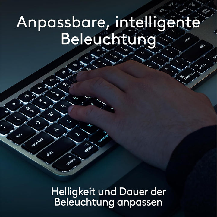 Logitech MX Master 4 for Mac, ergonomische Bluetooth-Maus mit fortschrittlichem haptischem Feedback,