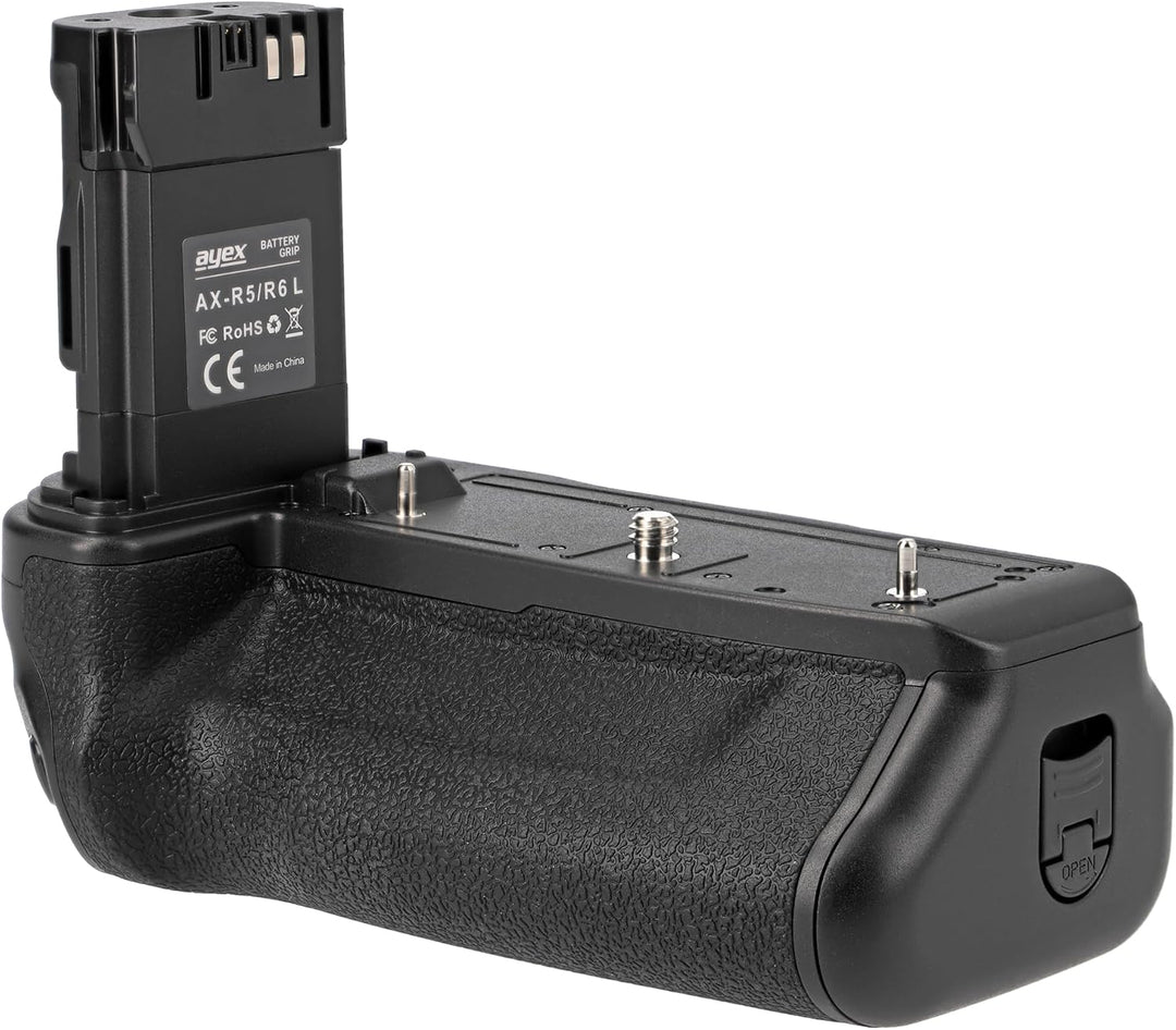 ayex Batteriegriff Kompatibel mit Canon EOS R5 R6 R6 Mark II wie BG-R10 + Timer-Fernauslöser + 2X LP