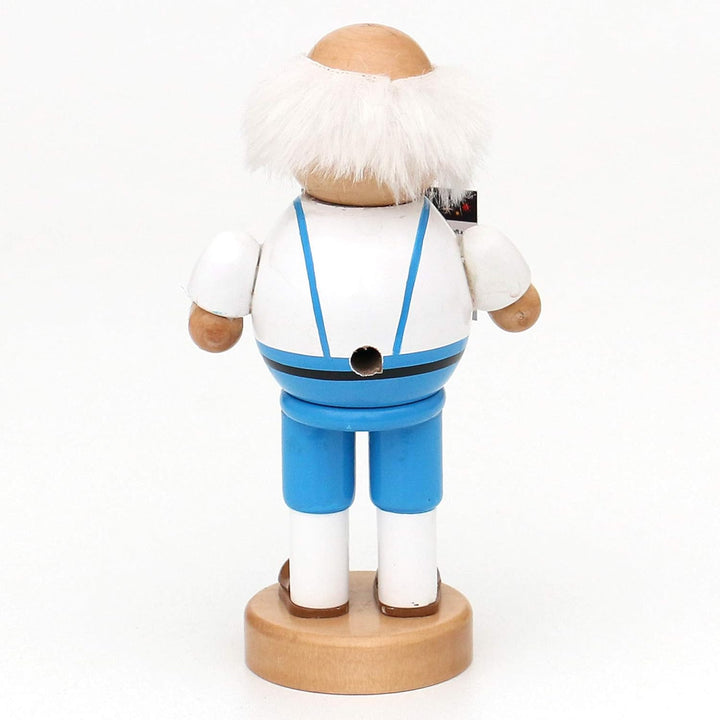 Dekohelden24 Holz Räucherfigur Opa, ca. 9 x 7 x 16,5 cm, inkl. 1 Packung Oma's Weihnachtsduft Räuche
