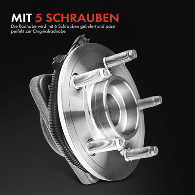 Frankberg 2x Radnabe Radlagersatz Vorderachse Links Rechts Kompatibel mit Nitro 2.8L-4.0L 2007-2011