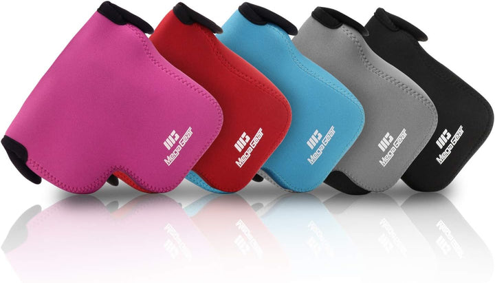 MegaGear MG1687 Kameratasche aus Neopren, für Panasonic Lumix DC-FZ1000 II, Leica V-Lux 5 - Schwarz,