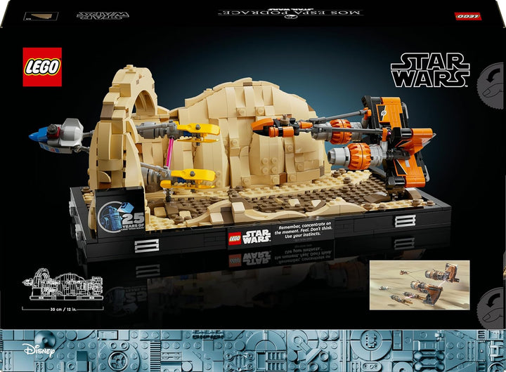 LEGO Star Wars Podrennen in Mos Espa – Diorama, Set für Erwachsene, Die dunkle Bedrohung Modellbausa