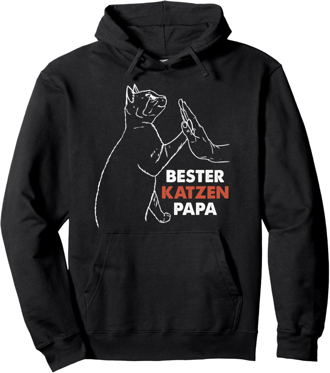 Bester Katzenpapa Pulli Best Cat Dad Ever Katzenpapa Pullover Hoodie