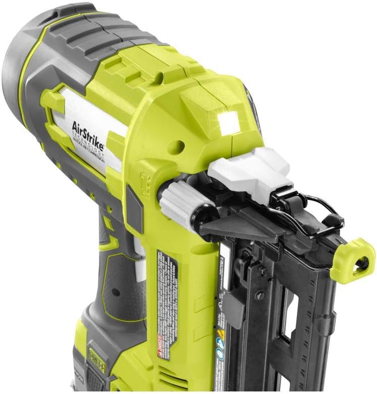 Ryobi P325 One+ 18 V Lithium-Ionen-Akku-betriebener, kabelloser Nagler, 16 Gauge (Batterie nicht im