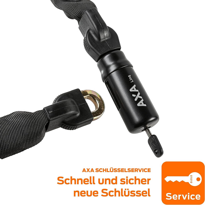 AXA Linq 180 – Fahrradschloss – Kettenschloss – Hohe Sicherheit – Sicherheitsstufe 14 – Extra lang: