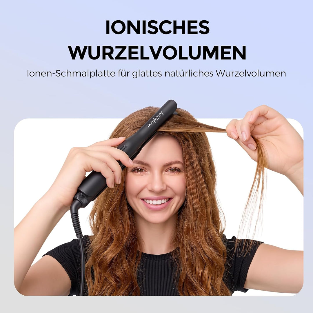 Mini Glätteisen 0,65 Zoll, 2-in-1 Glätte- und Lockeneisen Für kurzes Haar