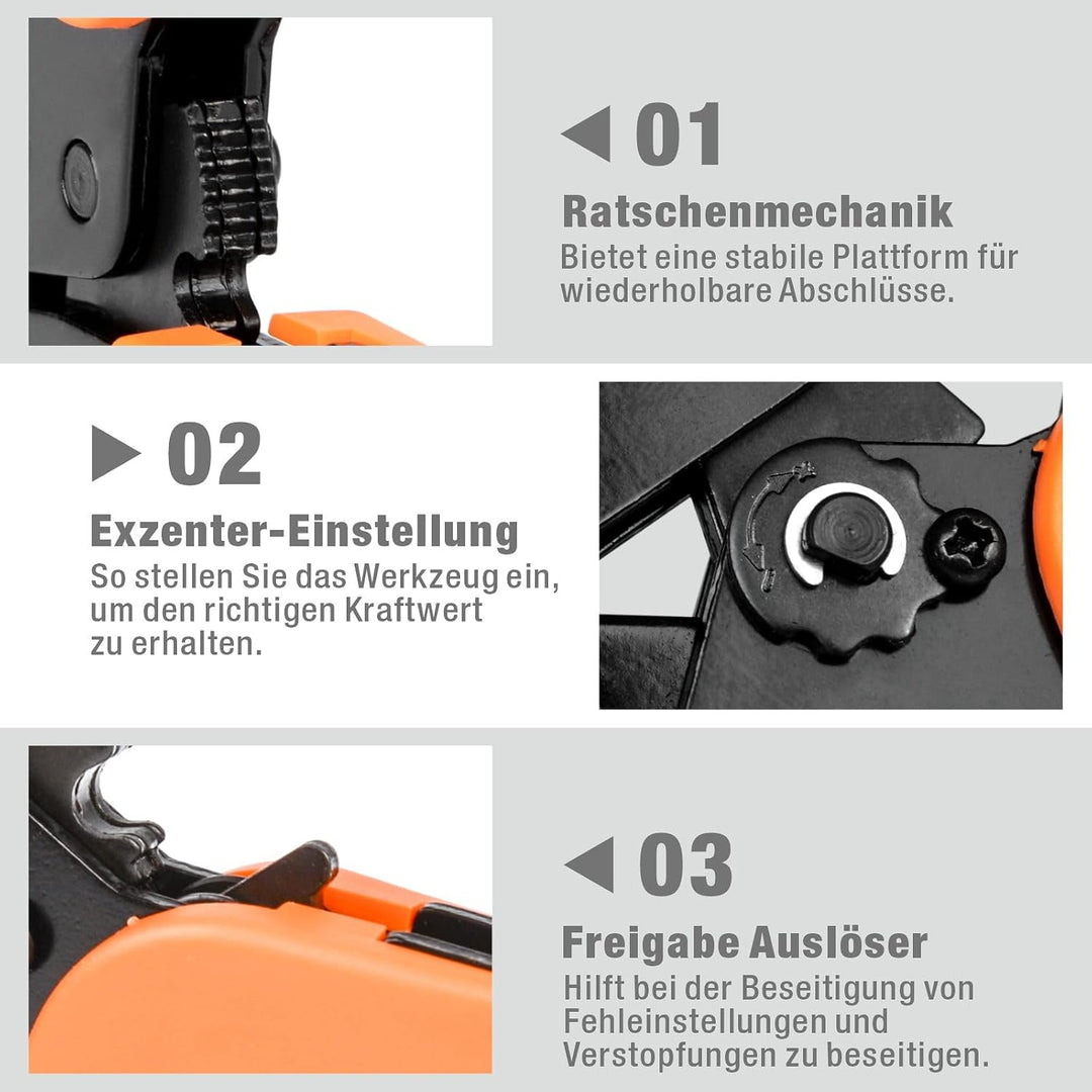 iCrimp SN-2546B Solar Crimpzange, Solar PV Stecker Crimpwerkzeuge für 2,5/4/6mm² Solar Panel PV Kabe