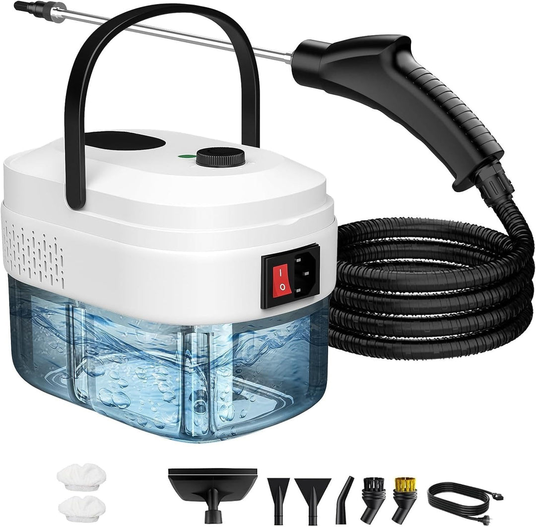 Granarbol 1.4L Dampfreiniger Handgerät, 6 einstellbare Dampfstufen, Weiss, Weiss