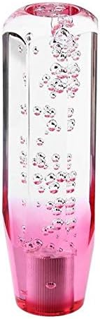 Riloer Universal Handschalthebel, Pink + Weiss Crystal Schaltknauf （25CM）, 25CM