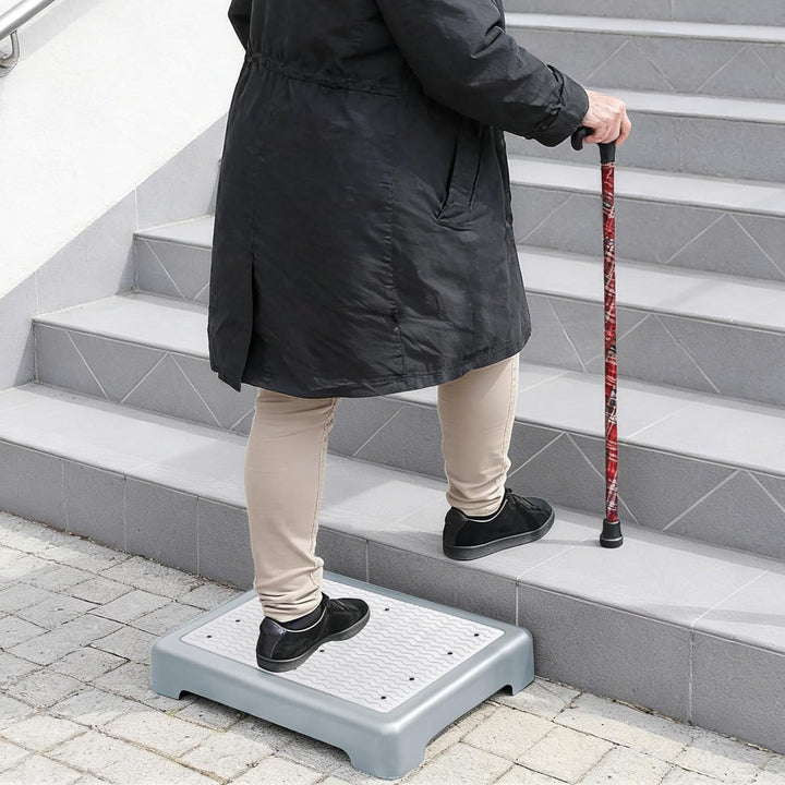 rutschfest Halbstufe 9cm, Trittstufe Tragbare Steighilfe & Einstiegshilfe Anti-Rutsch Tritthocker bi