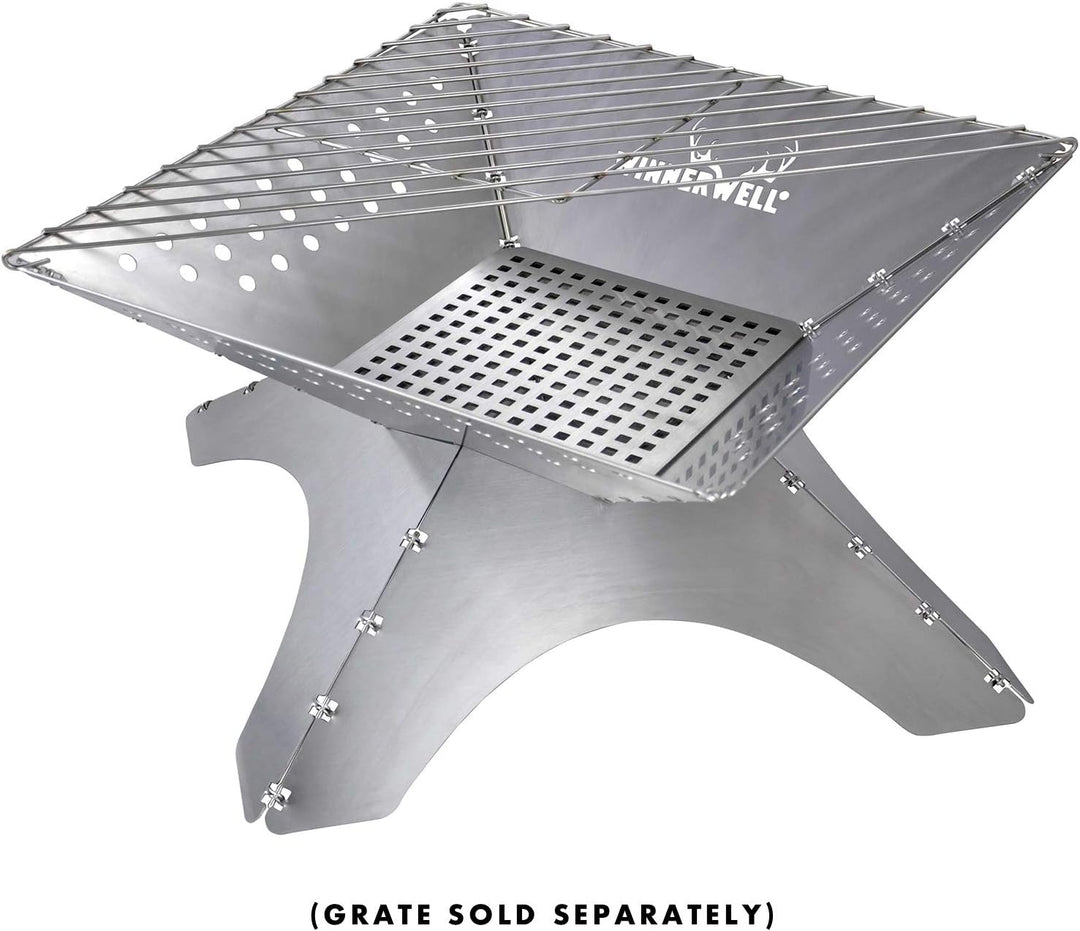 Winnerwell Flatfold Feuerstelle - XL | Portable Edelstahl Feuer Pan
