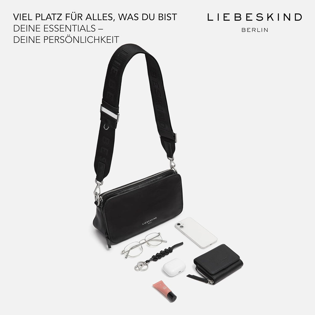 Liebeskind Damen Clarice Crossbody M Schwarz, Schwarz