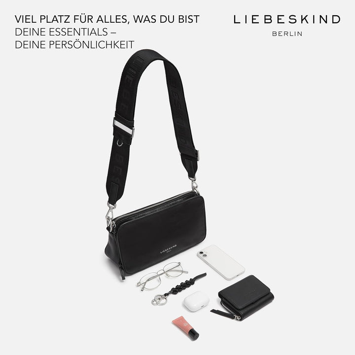 Liebeskind Damen Clarice Crossbody M Schwarz, Schwarz