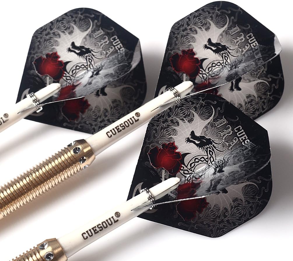 CUESOUL Dragon Deluxe Messing Steel Dartpfeile, 21 Gramm J2107 25 Gramm, J2107 25 Gramm